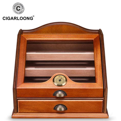 CIGARLOONG Cigar Box Large Capacity Moisturizing Box Cedar Wooden