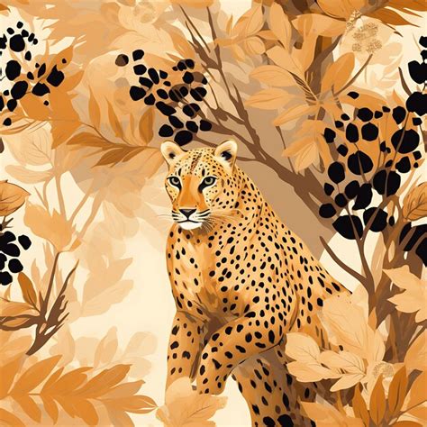 Premium Photo | Cheetah spots seamless pattern