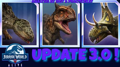 JURASSIC WORLD ALIVE 3 0 UPDATE TORO STEGOUROS DIABLOCERATOPS The