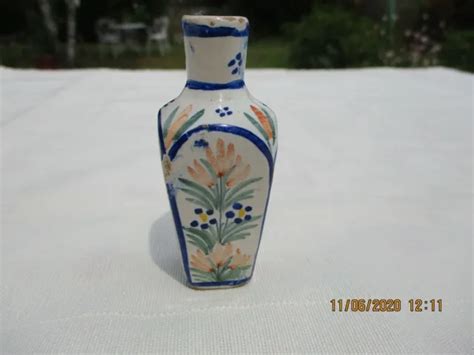 Vase Miniature Poup E Ancienne Fran Aise Rare Breton Henriot Quimper