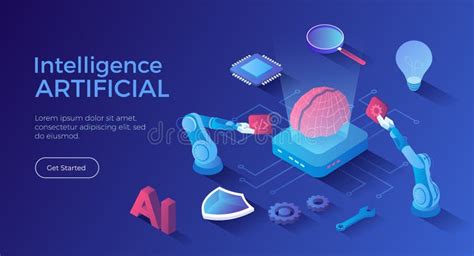 Artificial Intelligence AI Digital Brain Artificial Thinking Process