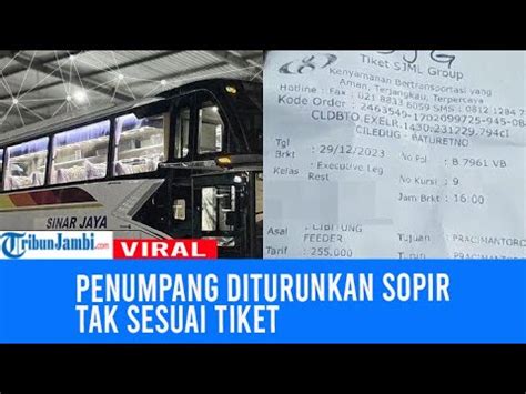 Penumpang Diturunkan Sopir Tak Sesuai Tiket Sudah Protes Malah Dikasih