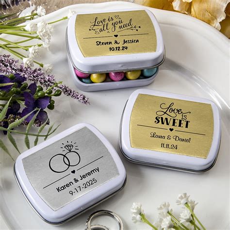 Personalized Metallics Collection Mint Tins Famous Favors