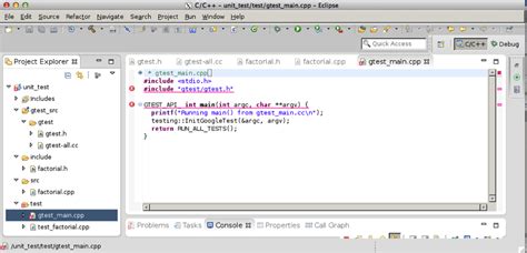C Unit Test Start Guide How To Set Up Google Test Gtest In Eclipse