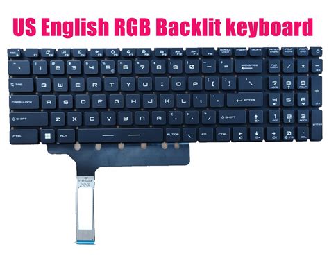 US RGB Backlit Keyboard For MSI GE76 Raider 11UH 10UG MS 17K3 EBay