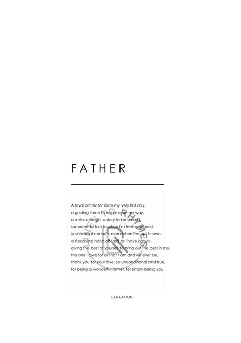 Father Poem Etsy