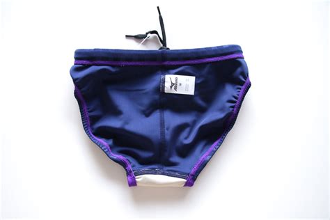 Mizuno Men S Swimwear Stream Aqucela Brief Violet Navy X Xe