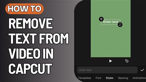 How To Remove Text From Video In Capcut Pc Youtube