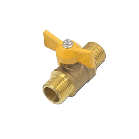 T Tulead Brass Ball Valve Mini Valve Gas Ball Valve Male To Male 1 2 Inch Npt