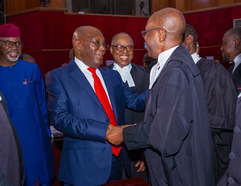 Photosvideos Of Atiku At Presidential Election Tribunal Emerges