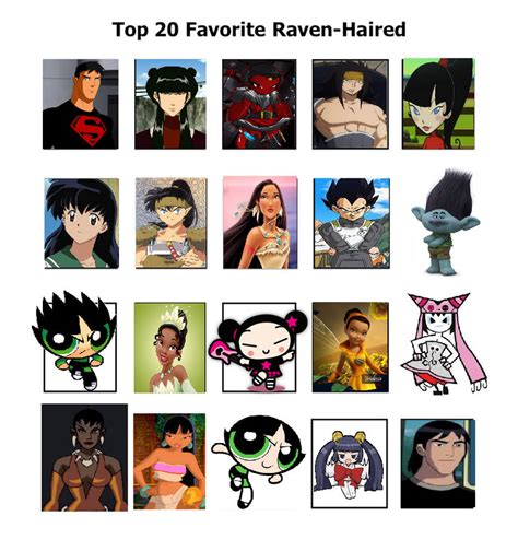 My Top 20 Favorite Raven Haired Characters By Purplelion12 On Deviantart