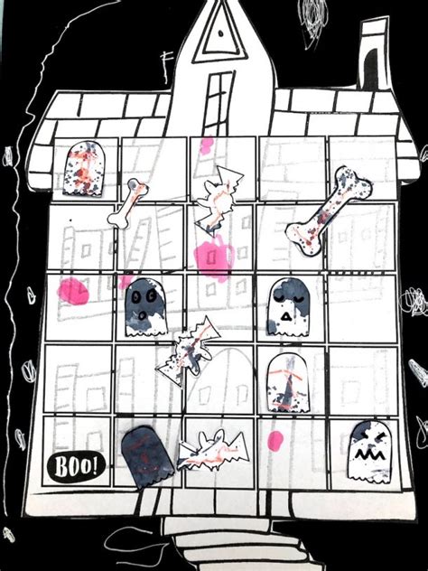 Haunted House Craft Printable Board Game Oh Creative Day