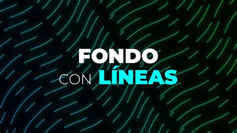 Fondo con Líneas Tutorial After Effects YouTube