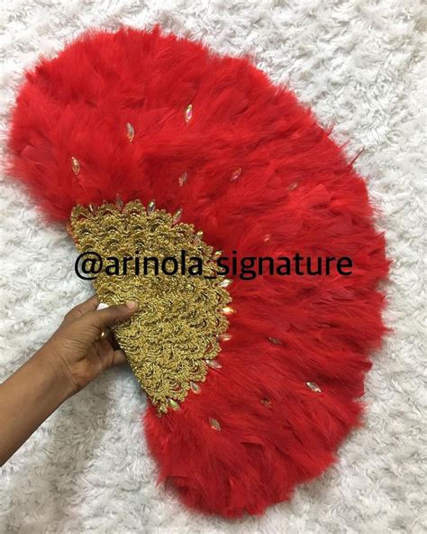 Handfans Aso Oke Veil On Instagram Unique Red Embellished With