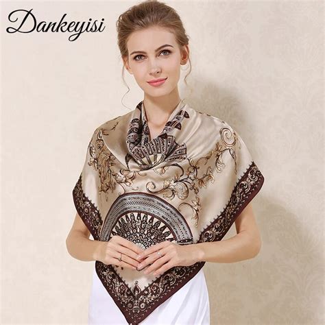 Dankeyisi Foulard En Soie M Re Pour Femmes Grande Charpe Carr E