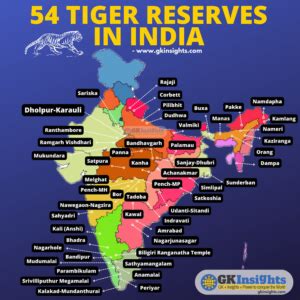 Tiger Reserves In India Map List Gkinsights