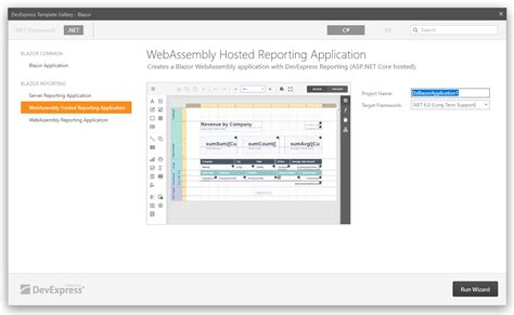 Use Devexpress Project Templates To Create A Blazor Reporting