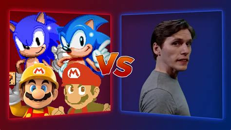 Mugen Battle Mario Nes Mario Maker Sonic Mania Sonic Tfta Vs Jerma