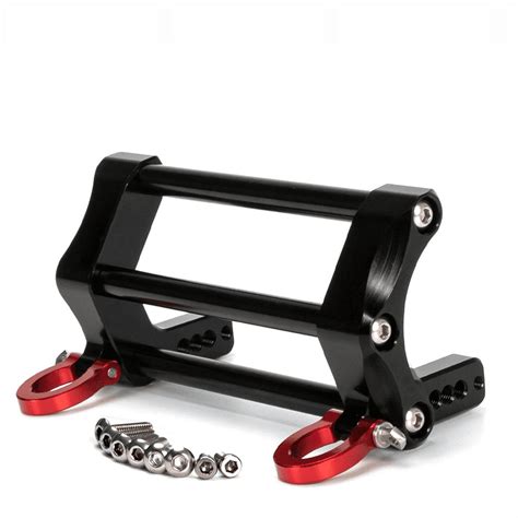 Lcg Metal Front Bumper With Tow Hook For Axial Scx Trx Rc