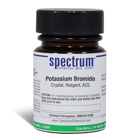 Spectrum P1220 25gm Spfdb Potassium Bromide Crystal Reagent Acs Kbr Reagent Grade Amazon