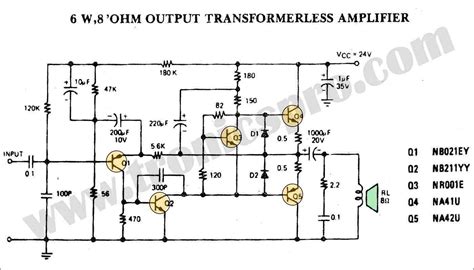 Audio Power Amplifier Schematics