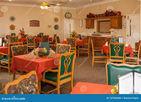 The Dining Room at an Assisted Living Facility Stock Photo - Image of dining, elderly: 157503448