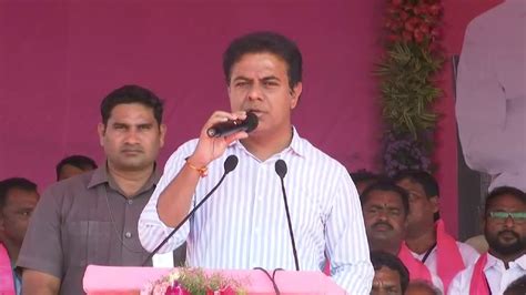 Ktr Speech At Kamareddy Public Meeting