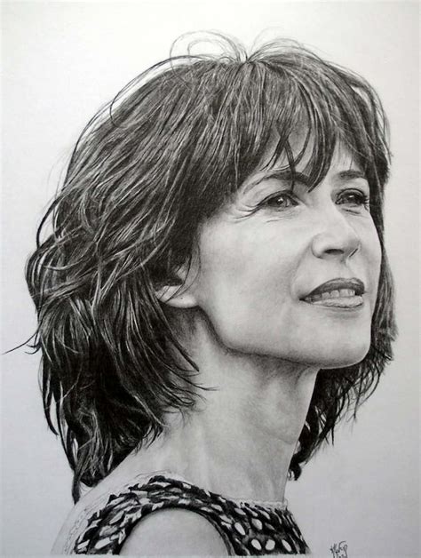 Sophie Marceau Manvale Dessins Portraits Partir De Photos