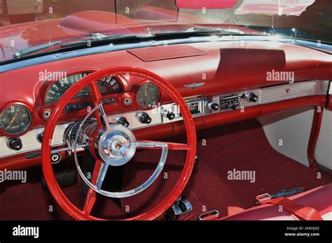 1950's Red Ford Thunderbird Stock Photo - Alamy