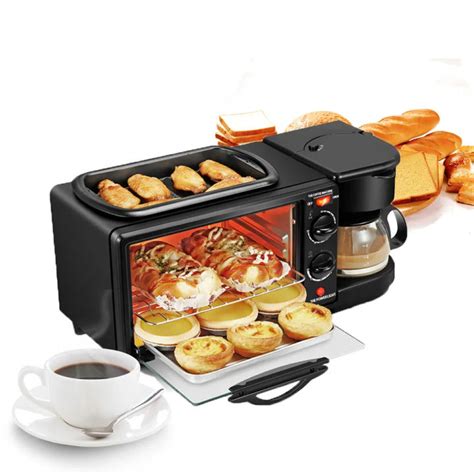 3 IN 1 MULTI FUNCTION BREAKFAST MAKER MACHINE Oven Toaster With