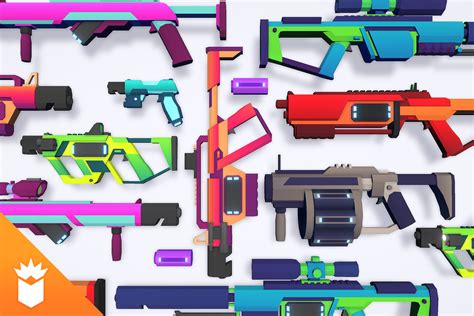 Cb Low Poly Sci Fi Guns D Unity Asset Store