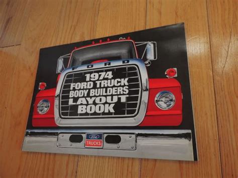 Sell Old 1974 FORD TRUCK BODY BUILDERS LAYOUT BOOK SERVICE MANUAL In