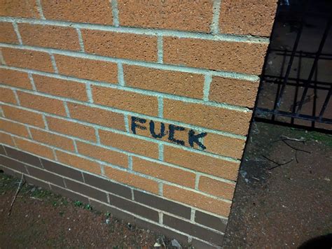 Rubbish Graffiti FUCK Northampton UK R Rubbishgraffiti
