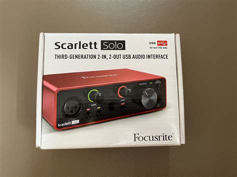 Focusrite Scarlett Solo 3rd Gen USB Audio Interface Audio Other