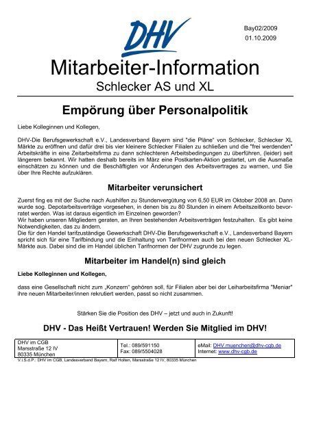 Mitarbeiter Information