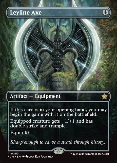 Leyline Axe Foundations Variants Foil Standard Card Kingdom