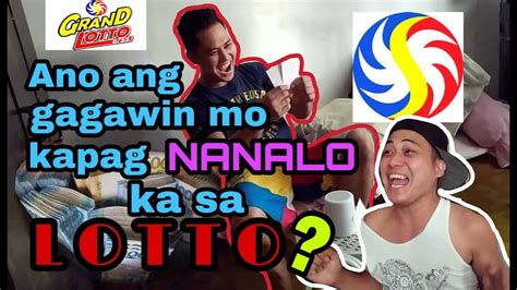 Ano Gagawin Mo Kapag Nanalo Ka Sa Lotto Youtube