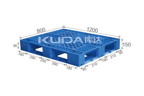 1208b网格田字（置钢管）塑料托盘江苏库达塑业科技有限公司
