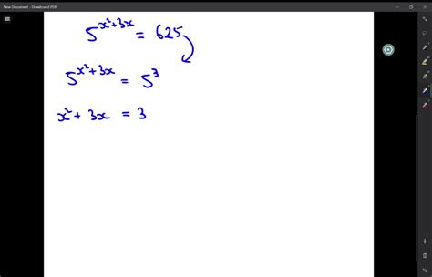 Solved Solve Each Exponential Equation Using Like Bases 5 X 2 3 X 625