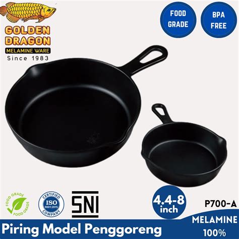 Jual Piring Model Penggorengan Golden Dragon Melamine Piring Mangkuk