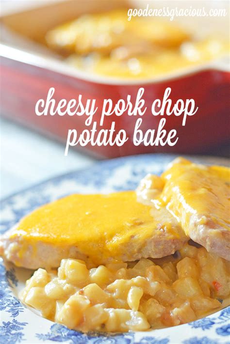 Cheesy Pork Chop Potato Bake | AllFreeCasseroleRecipes.com