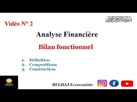 Analyse Financière Bilan fonctionnel Définition Compositions et