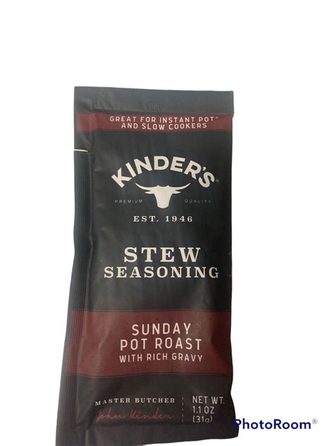 Kinders Stew Seasoning Sunday Pot Roast With Rich Gravy 11 Oz