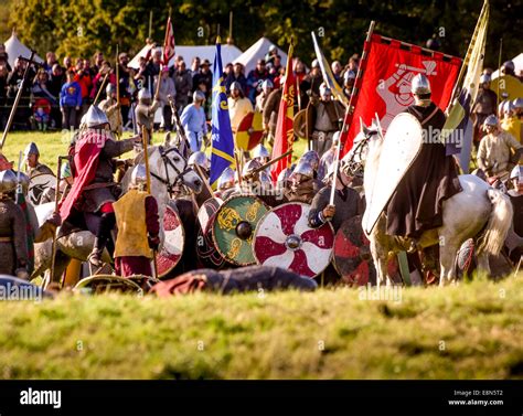 Battle, East Sussex, UK. 11th Oct, 2014. The Battle of Hastings re ...