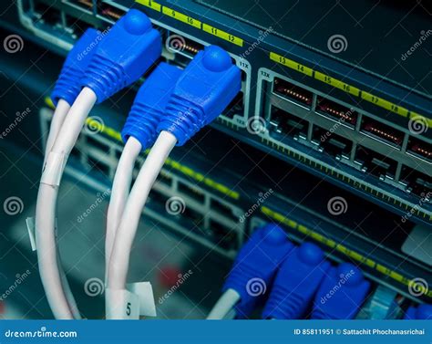 network switch mount  rack stock image image  computing server