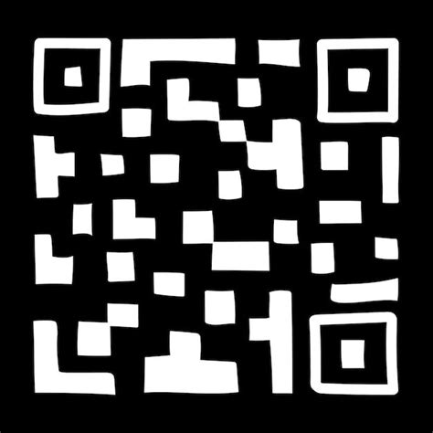 A Black And White Image Of A Qr Code