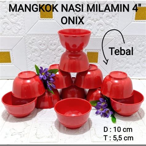 Jual Mangkok Melamin Onix Ml Isi Pcs Shopee Indonesia