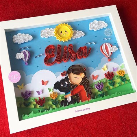 Momo Quilling Paper Art En Instagram Para A Elisa X Cm