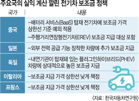 세계 각국 ‘전기차 보조금 정책 “커지는 시장 패권 잡겠다” 의지 국민일보