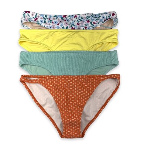 Kona Sol Swim 64 Lot Of 4 Kona Sol Medium Coverage Hipster Swim